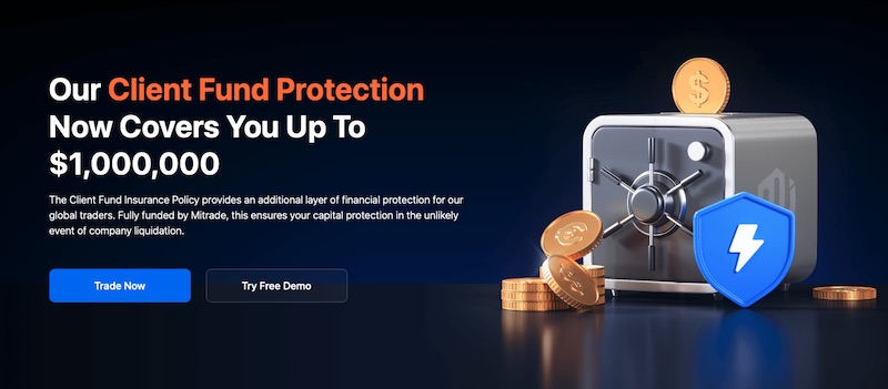 Mitrade Enhances Client Fund Protection with $1 Million Insurance